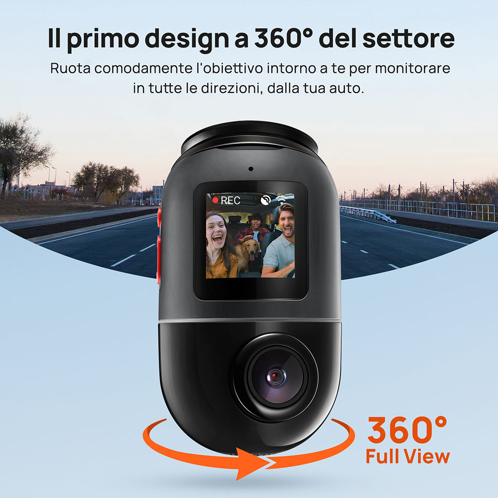 70mai Omni Dash Cam 360° Full View 4G Vehicle Security Guard