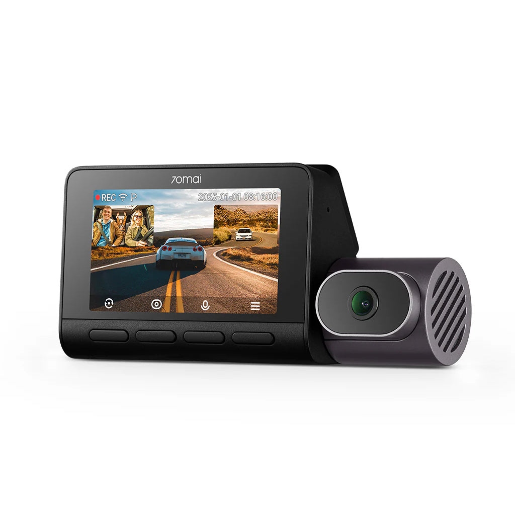 70mai Dash Cam 4K T800 3-Channel w/ Dual 4K, STARVIS 2 IMX678, HDR Night Vision, AI Detection, Emergency Record, 4G LTE & Supercapacitor