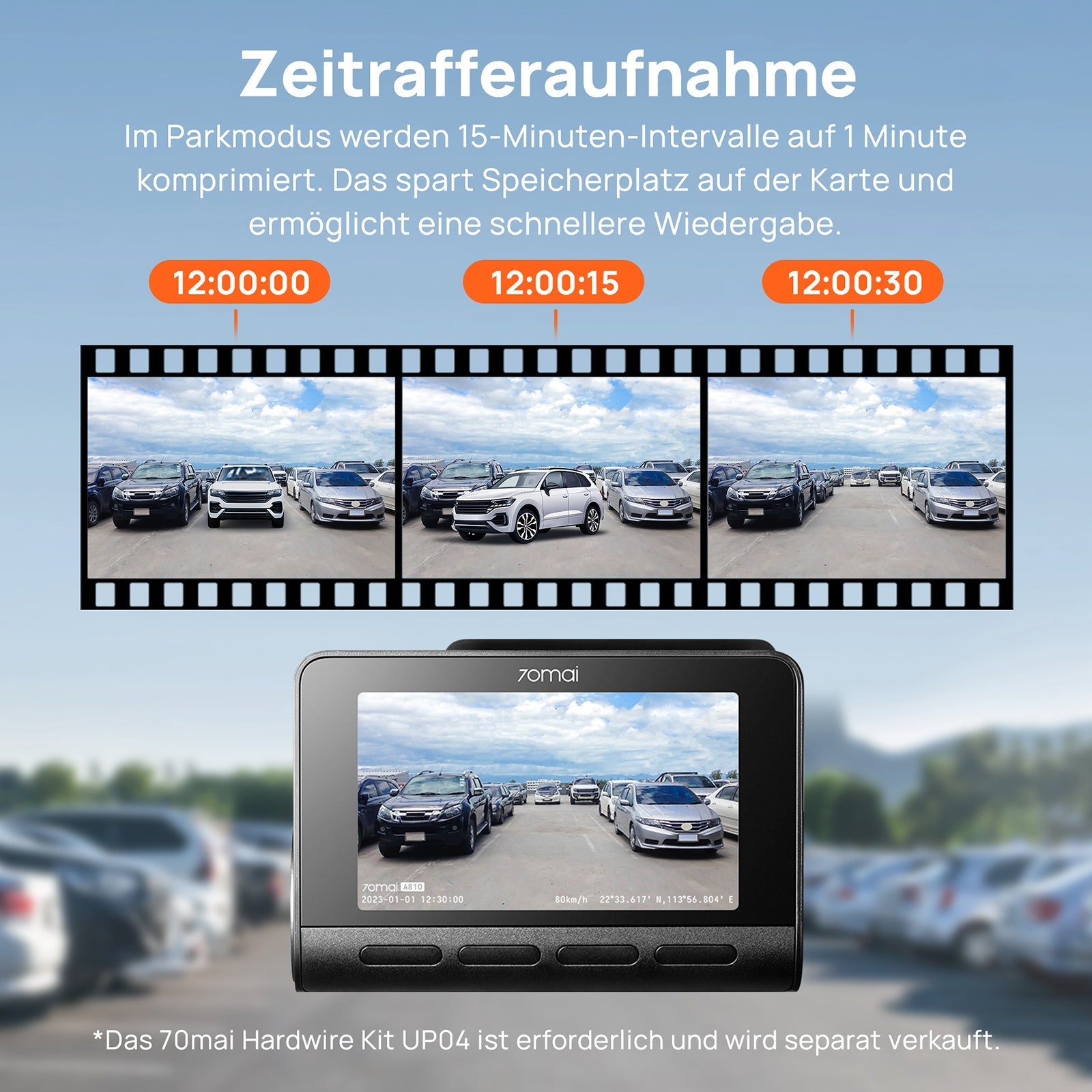 70mai A810 Dash Cam 4K HDR Sony Starvis 2 IMX678 Dual-channel