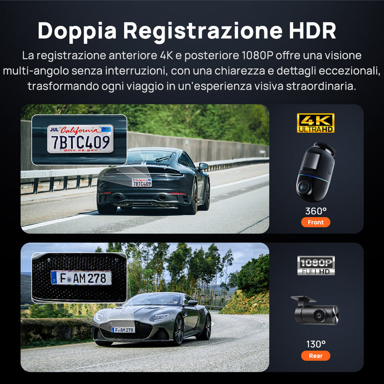70mai Dashcam 4K Omni-HDR