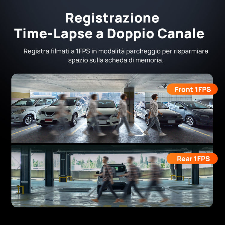 70mai Dashcam 4K Omni-time lapse recording