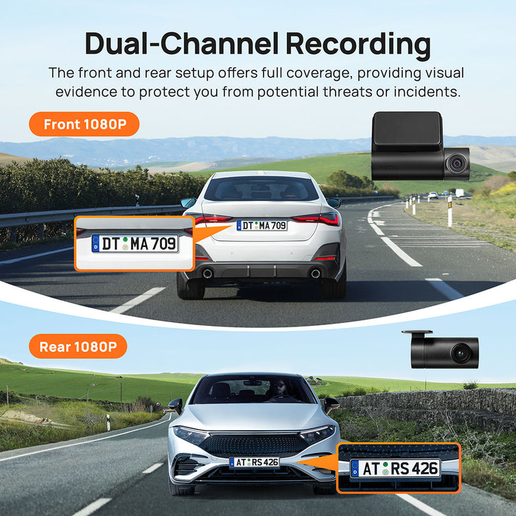 70mai Dashcam A200 - dual channel