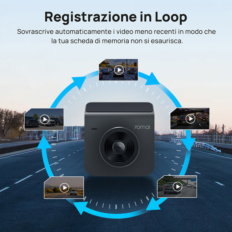 70mai Dashcam A400 - loop recording
