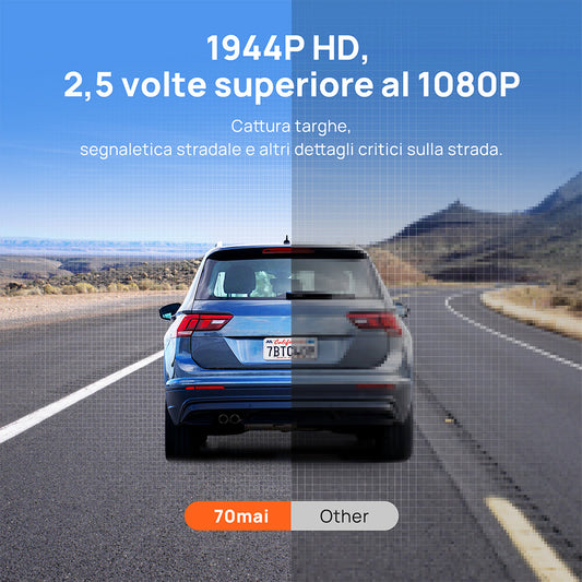 70mai Dashcam A500S - 1944P HD
