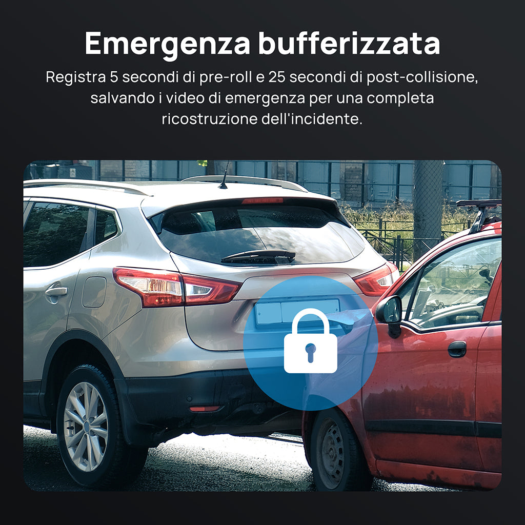 70mai Dashcam A510 - Emergency recording