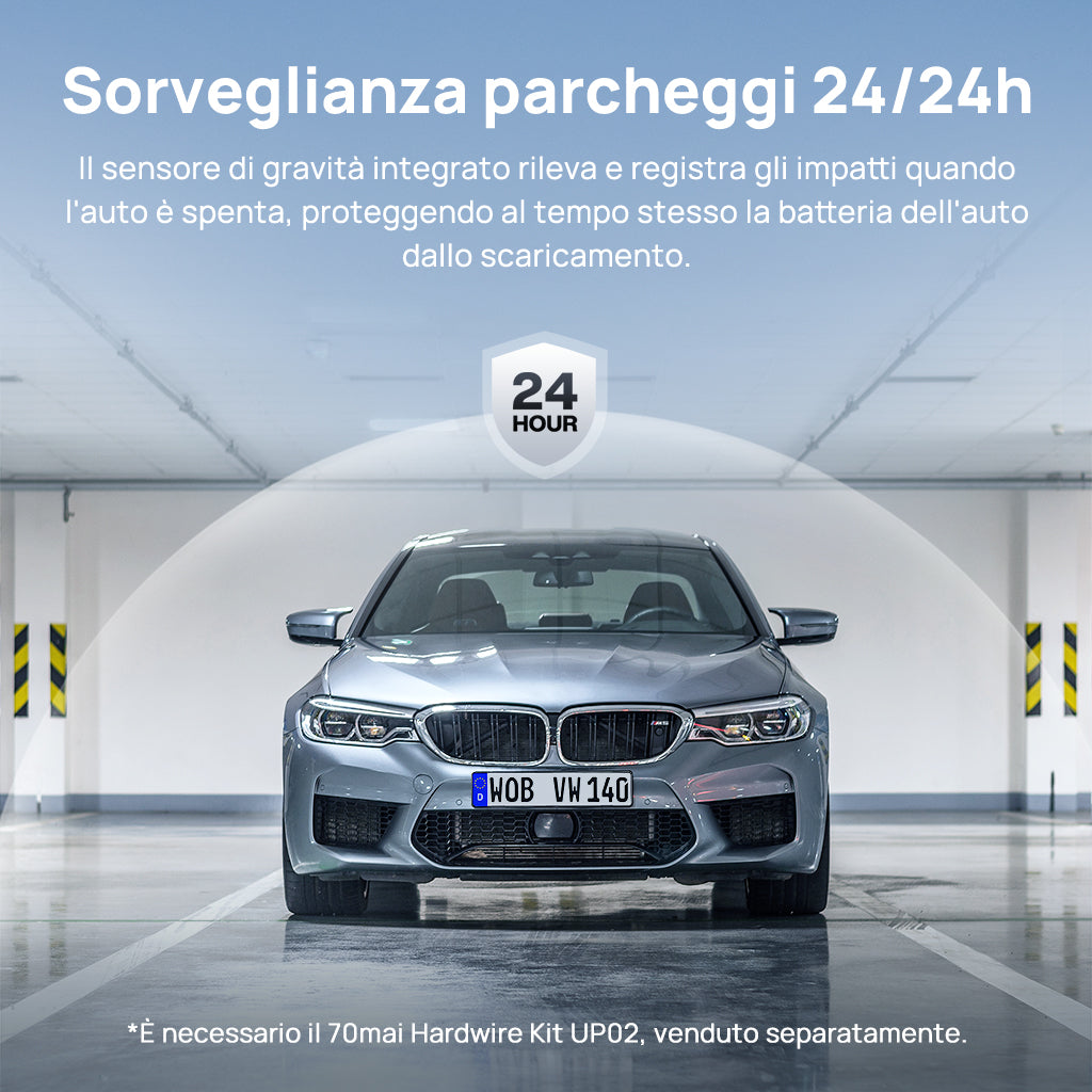 70mai Dashcam A800S - parking surveillance