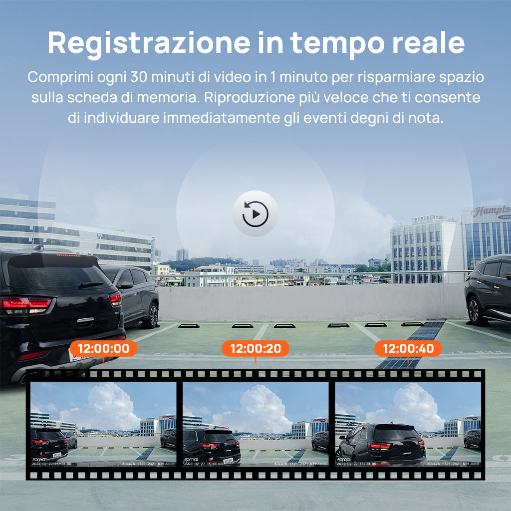 70mai Dashcam A800S - time lapse recording