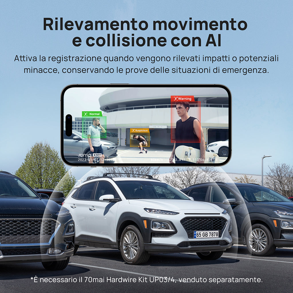 70mai Dashcam Omni  - Ai Motion Detection