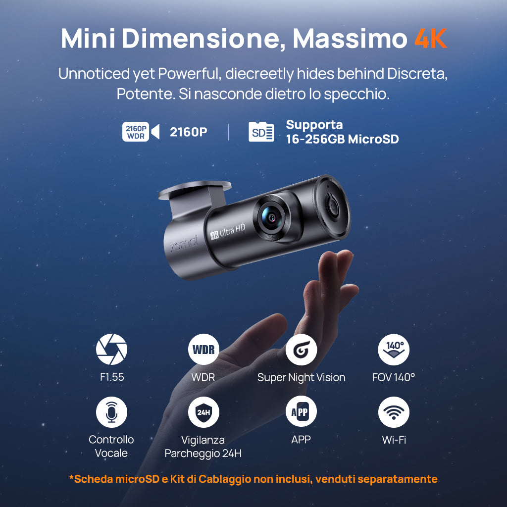 70mai Dash Cam M310 Plus 4K