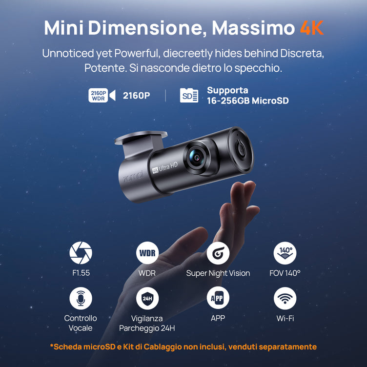 70mai Dash Cam M310 Plus 4K