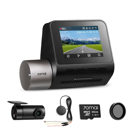 A510 Flash Bundle: Front Cam + Rear Cam + Memory Card + Hardwire Kit + CPL Filter